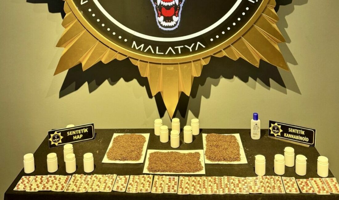 Malatya’da narkotik ekiplerinin sokak satıcılarına yönelik düzenlediği operasyonda 6 adrese