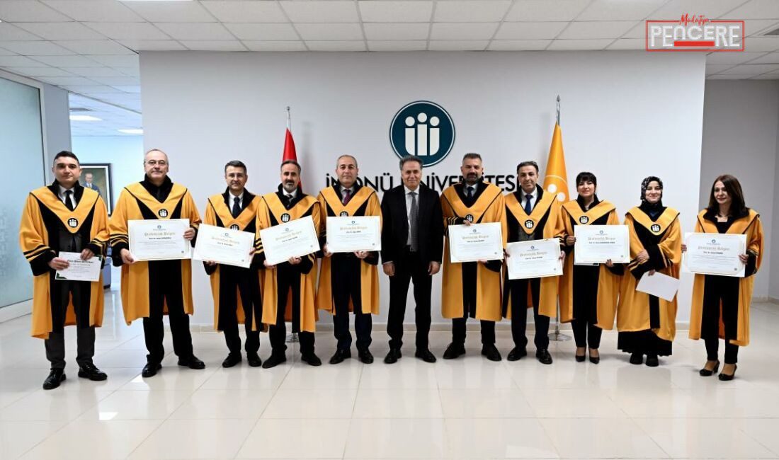 İnönü Üniversitesi Rektörlük Senato Salonu’nda düzenlenen törende profesörlük ve doçentlik