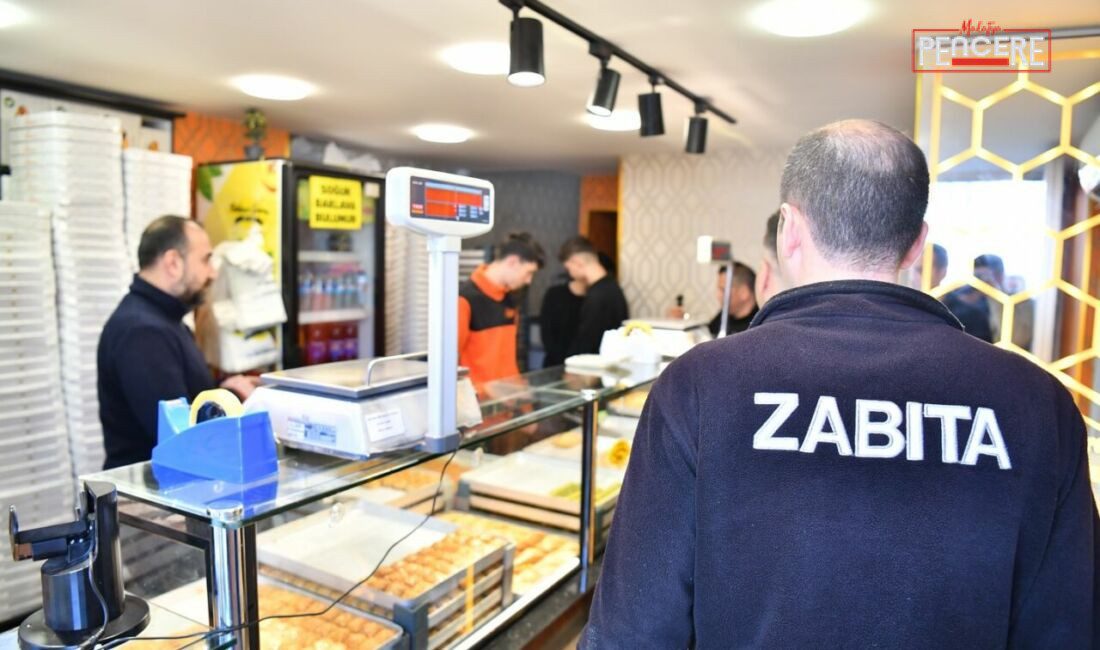 Yeşilyurt Belediyesi Zabıta Müdürlüğü ekipleri, yaklaşan Ramazan Bayramı öncesinde market,