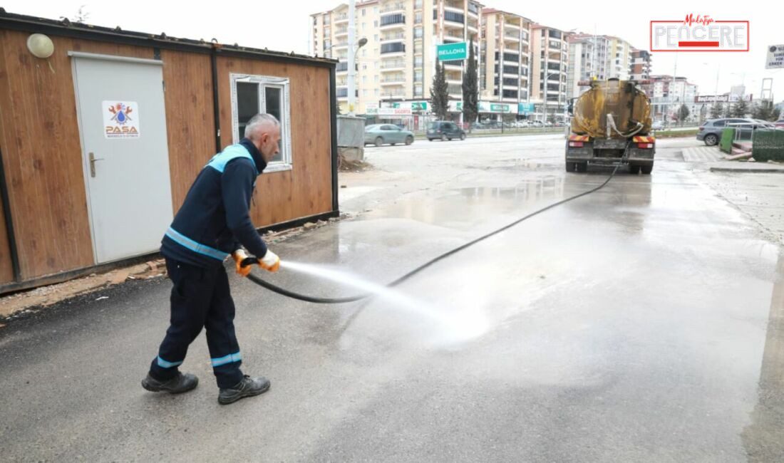 Battalgazi Belediyesi Temizlik İşleri Müdürlüğü, bayram sonrası ve etkili yağışların