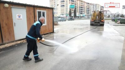Battalgazi Belediyesi Temizlik İşleri Müdürlüğü, bayram sonrası ve etkili yağışların
