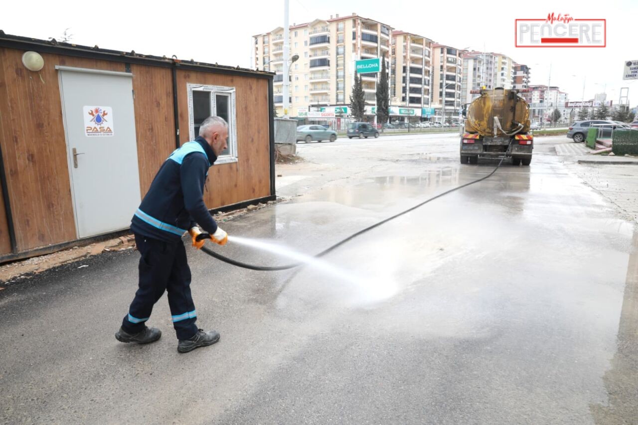 Battalgazi Belediyesi Temizlik İşleri Müdürlüğü, bayram sonrası ve etkili yağışların