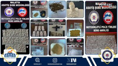 Malatya’da motosikletli polis timleri tarafından 1-5 Mart tarihleri arasında gerçekleştirilen