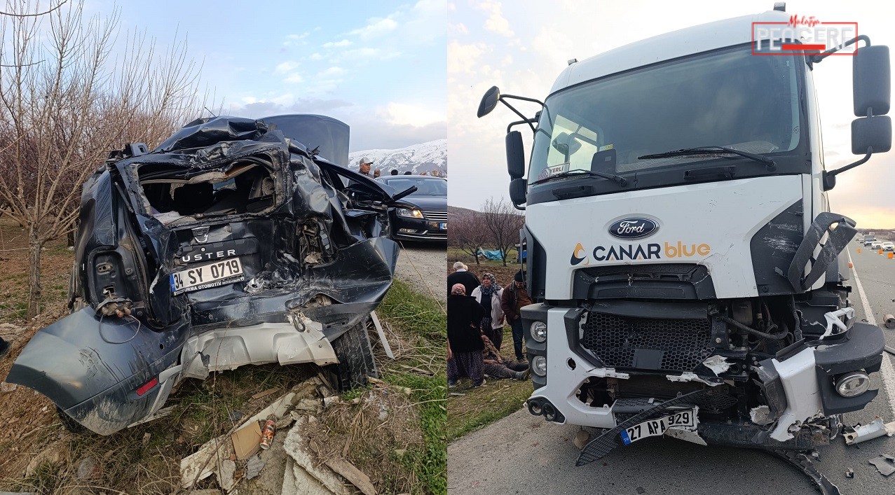 Malatya Kale Darıpınar mevkiinde meydana gelen trafik kazasında 1 kişi