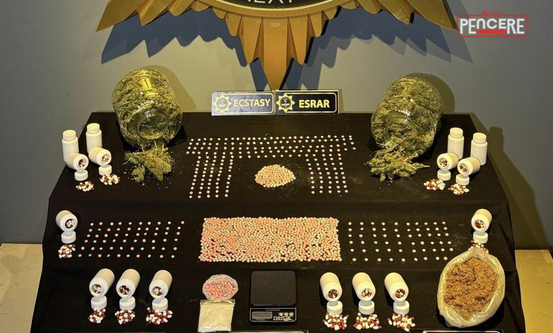 Malatya’da emniyet ekiplerinin düzenlediği uyuşturucu operasyonunda farklı türlerde çok sayıda