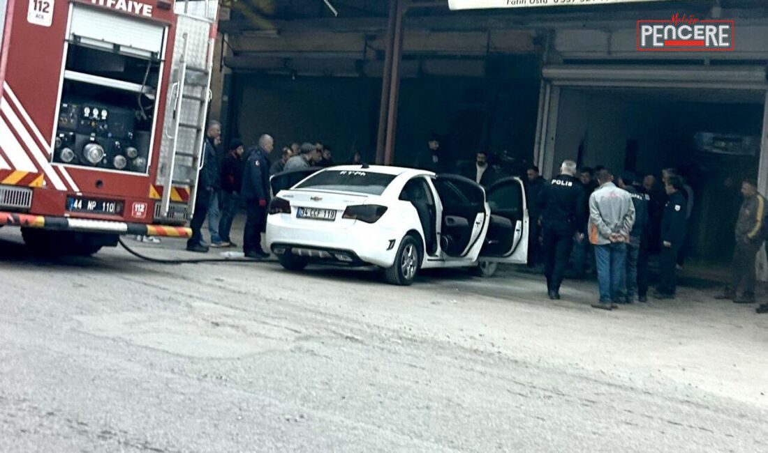Malatya’da sanayi sitesinde bir otomobil üzerinde işlem yapıldığı sırada çıkan