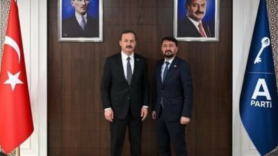 Yavuz Ağıralioğlu ile Genel Merkezde bir araya gelen İl Başkanı