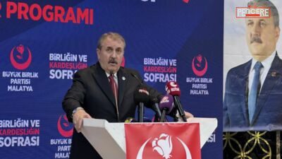 Büyük Birlik Partisi Genel Başkanı Mustafa Destici, Malatya’da yaptığı konuşmada