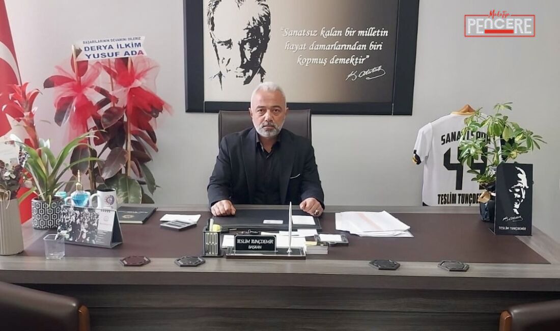 Malatya Demir İmalat ve Tamir Esnaf Odası binasında meydana gelen