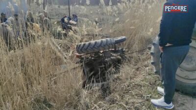 Malatya’nın Yazıhan ilçesinde seyir halindeki traktörün kanala devrilmesi sonucu 2