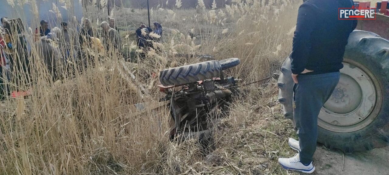 Malatya’nın Yazıhan ilçesinde seyir halindeki traktörün kanala devrilmesi sonucu 2