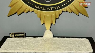 Malatya’da polis ekipleri tarafından yolcu otobüsünde yapılan aramada 11 kilo