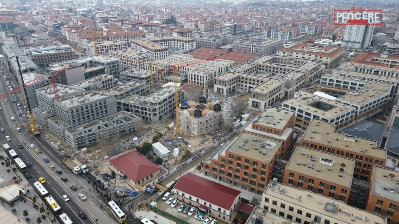 Malatya’nın Battalgazi ilçesinde Akpınar bölgesinde yapımı büyük ölçüde tamamlanan yeni