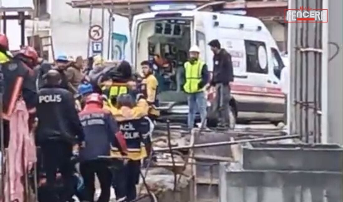 Malatya kent merkezinde yapımı süren rezerv alan inşaatında meydana gelen
