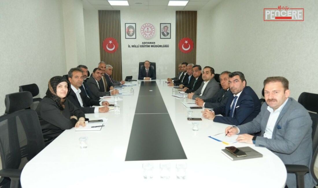Adıyaman İl Milli Eğitim Müdürü Ali Tosun başkanlığında düzenlenen Haftalık
