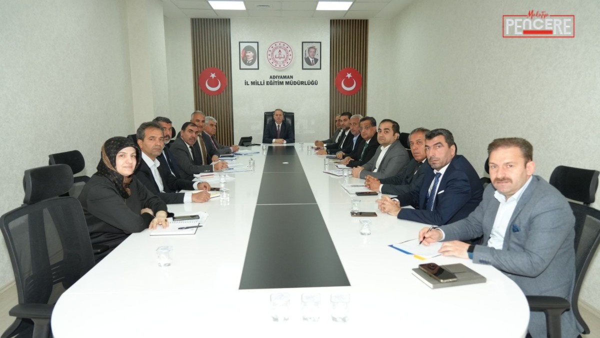 Adıyaman İl Milli Eğitim Müdürü Ali Tosun başkanlığında düzenlenen Haftalık