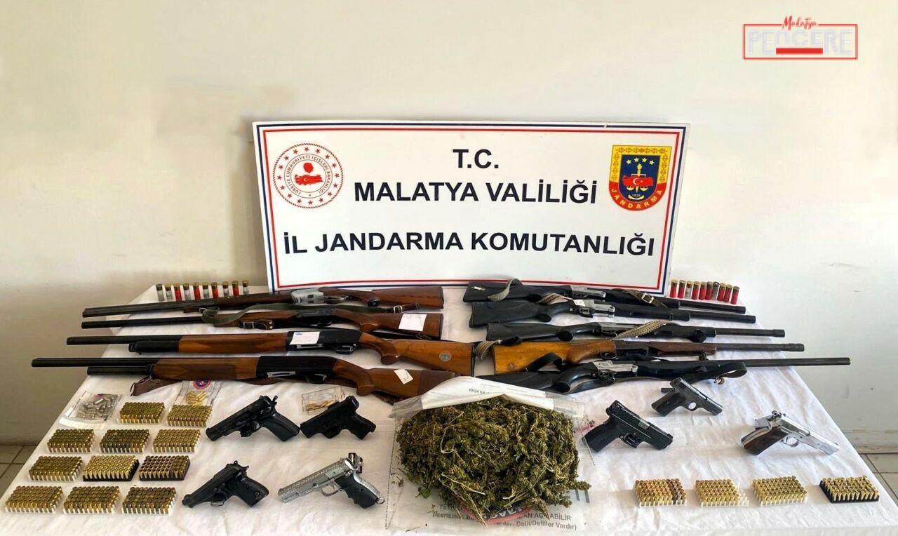 Malatya İl Jandarma Komutanlığı ekiplerinin kent genelinde düzenlediği operasyonlarda 768