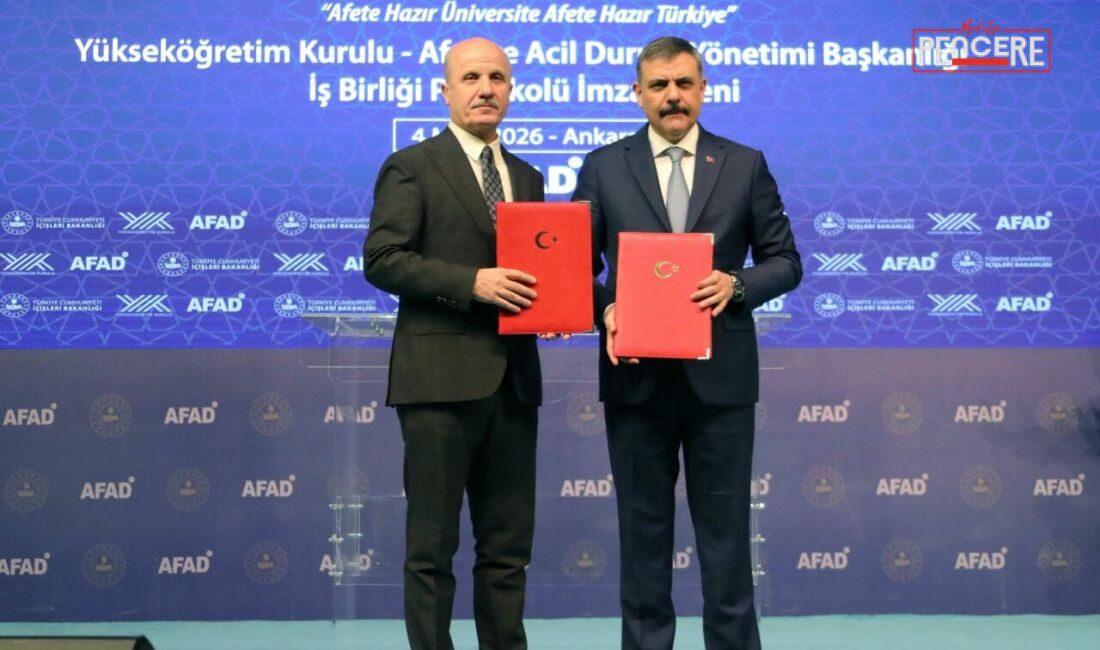 İçişleri Bakanı Mustafa Çiftçi, YÖK ile AFAD arasında imzalanan protokol