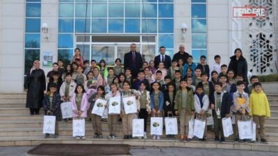 Battalgazi Belediyesi tarafından düzenlenen program kapsamında Fatih İlkokulu öğrencileri, belediye