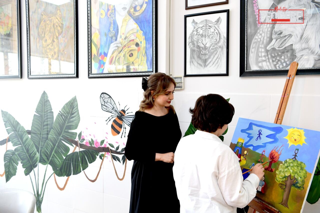 Malatya Büyükşehir Belediyesi Sanat Merkezi’nde eğitim alan 5. sınıf öğrencisi