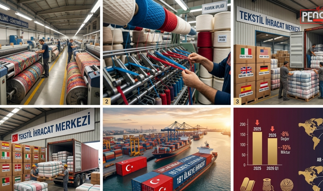 Türkiye’nin Tekstil İhracatı İlk Çeyrekte 2,2 Milyar Doları Aştı Türkiye tekstil ve ham maddeleri sektörü, 2026 yılının ilk çeyreğinde