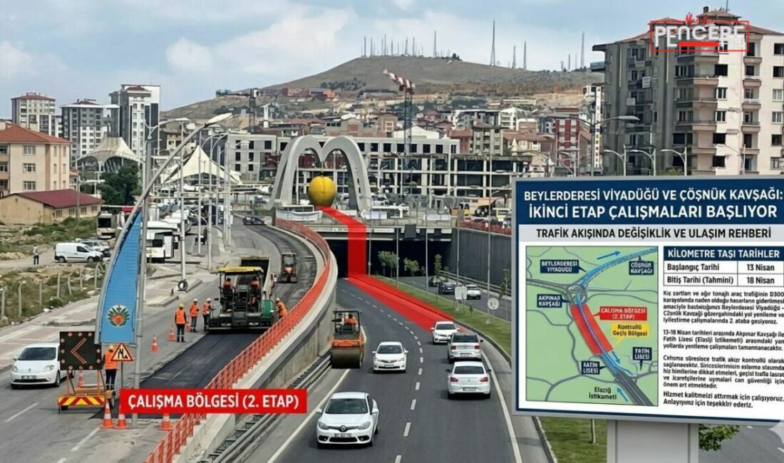 Malatya’da ağır kış şartları ve yoğun araç trafiği nedeniyle bozulan