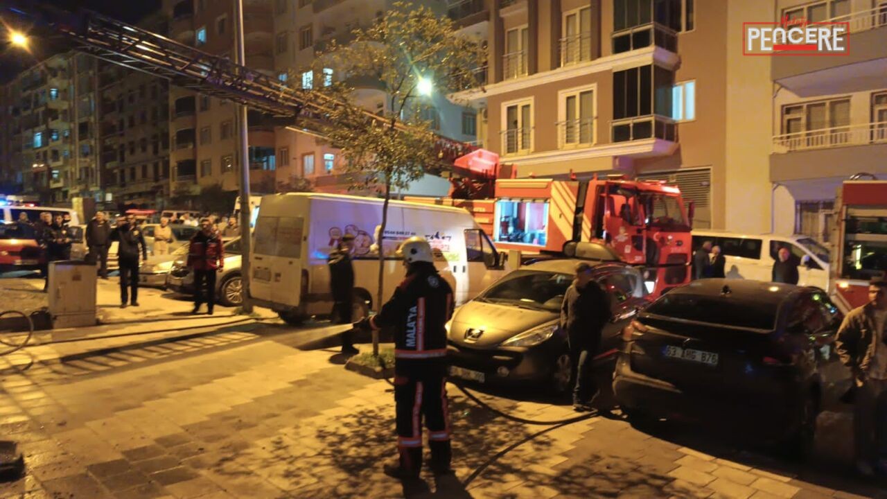 Malatya’nın Yeşilyurt ilçesi Ataköy Mahallesi’nde 5 katlı binanın ikinci katında