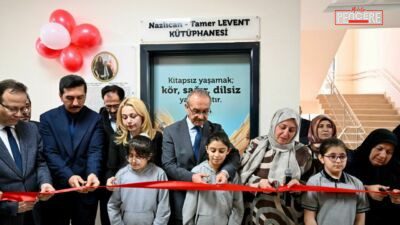 Vali Yavuz’un Katılımıyla Anlamlı Kütüphane Açılışı 6 Şubat 2023 Kahramanmaraş Depremleri’nde hayatını kaybeden Nazlıcan ve Tamer