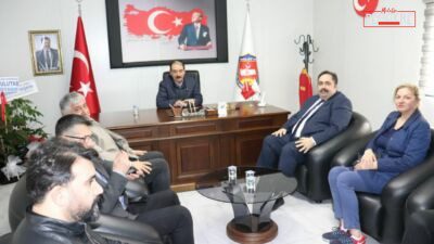 CHP Malatya İl Başkanı Barış Yıldız ve beraberindeki heyetin ziyaretinde