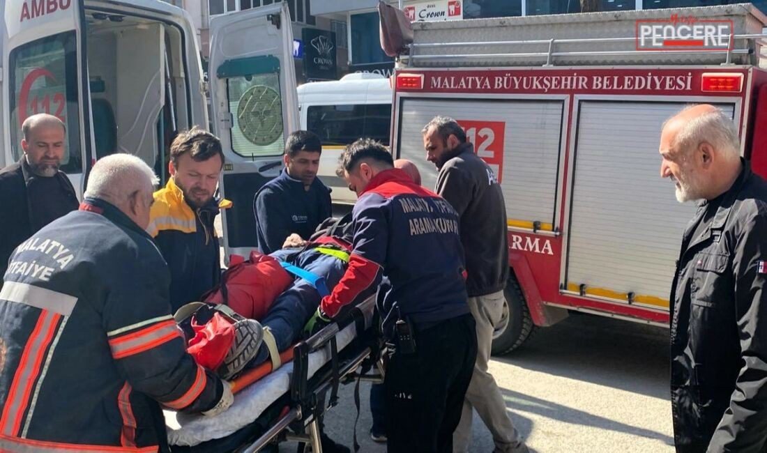 Malatya’da bir inşaat şantiyesinde asansör boşluğuna düşen işçi yaralandı. Olay