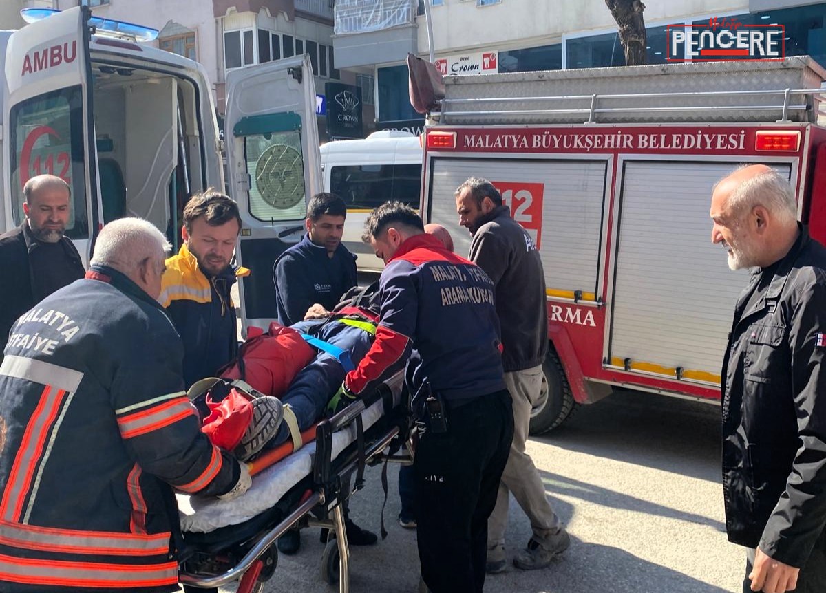 Malatya’da bir inşaat şantiyesinde asansör boşluğuna düşen işçi yaralandı. Olay