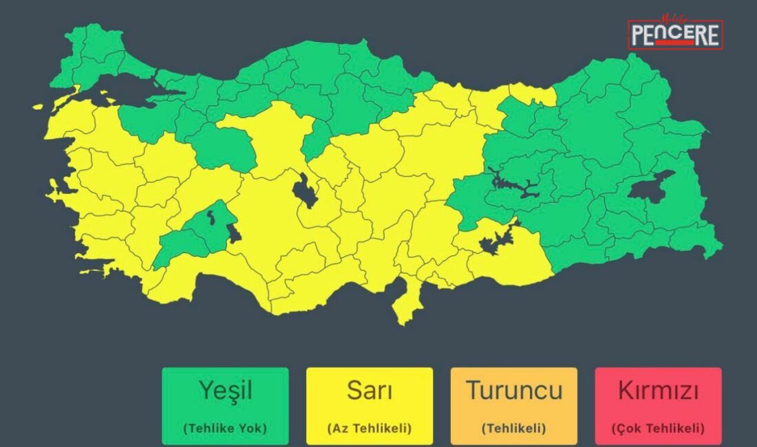 İçişleri Bakanlığı, Meteoroloji verilerine dayanarak Malatya’ya komşu iller için kuvvetli