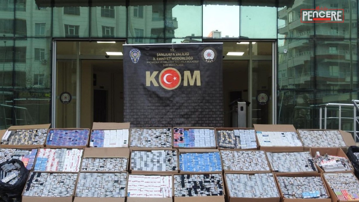 Şanlıurfa’da düzenlenen operasyonda 30 bin paket kaçak sigara ele geçirildi.Gözaltına