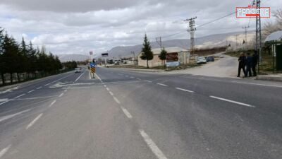 Malatya’nın Darende ilçesine bağlı Balaban Mahallesi içerisinden geçen D-300 Devlet