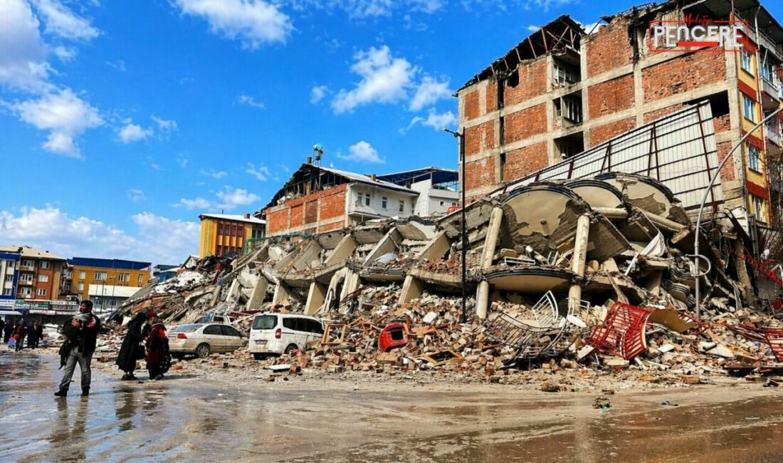 6 Şubat 2023 Kahramanmaraş Depremleri sırasında Malatya’nın Battalgazi ilçesinde yıkılan