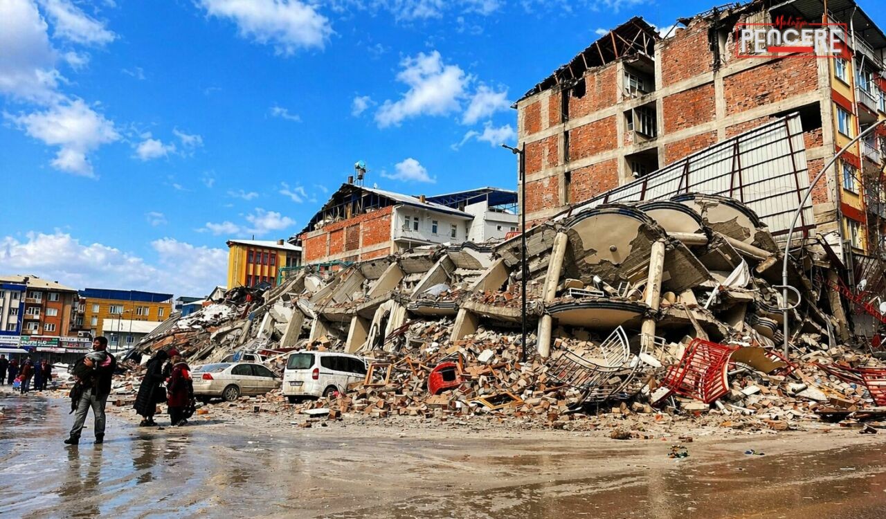 6 Şubat 2023 Kahramanmaraş Depremleri sırasında Malatya’nın Battalgazi ilçesinde yıkılan