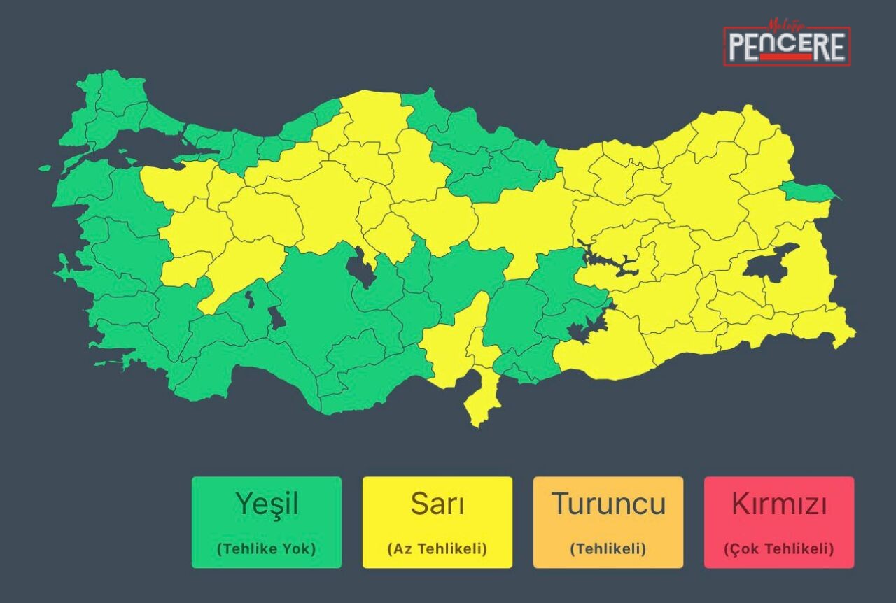 Meteoroloji Genel Müdürlüğü tarafından açıklanan verilere göre, 9-10 Nisan 2026