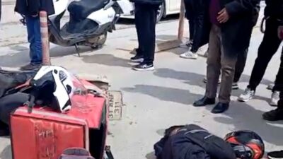 Malatya’nın en işlek noktalarından İnönü Caddesi Sıtmapınarı mevkiinde otomobil ile