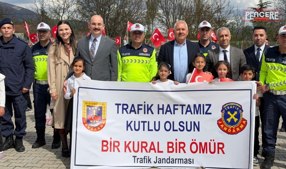 Malatya’nın Doğanşehir ilçesinde Karayolu Trafik Haftası kapsamında ilkokul öğrencilerine yönelik
