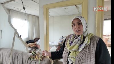 Doğanşehir’de yaşayan Ayfer Ayaz, 14 yaşındaki kızını son anda yıkılan