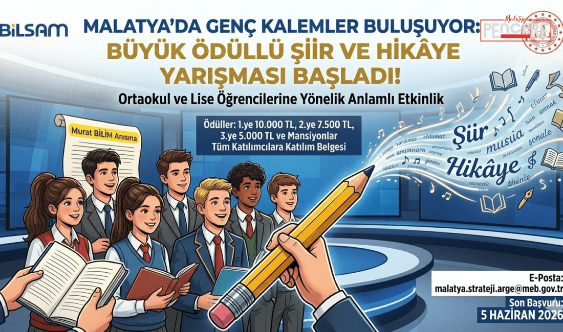 Malatya’da edebiyat rüzgarları esiyor. BİLSAM ve Malatya İl Millî Eğitim