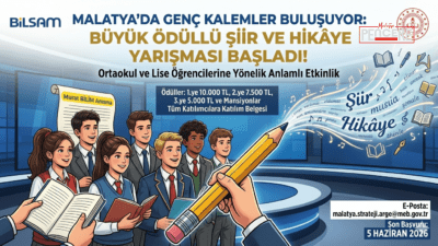 Malatya’da edebiyat rüzgarları esiyor. BİLSAM ve Malatya İl Millî Eğitim