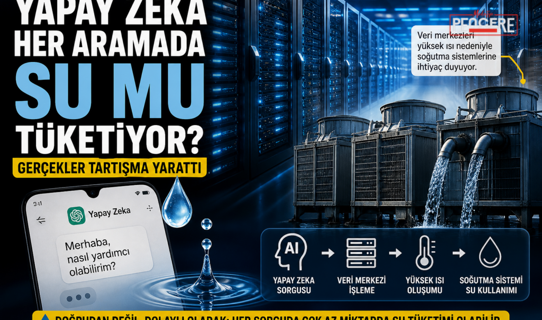 Son dönemde “yapay zeka her kullanımda su harcıyor” iddiası gündemde.