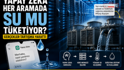 Son dönemde “yapay zeka her kullanımda su harcıyor” iddiası gündemde.
