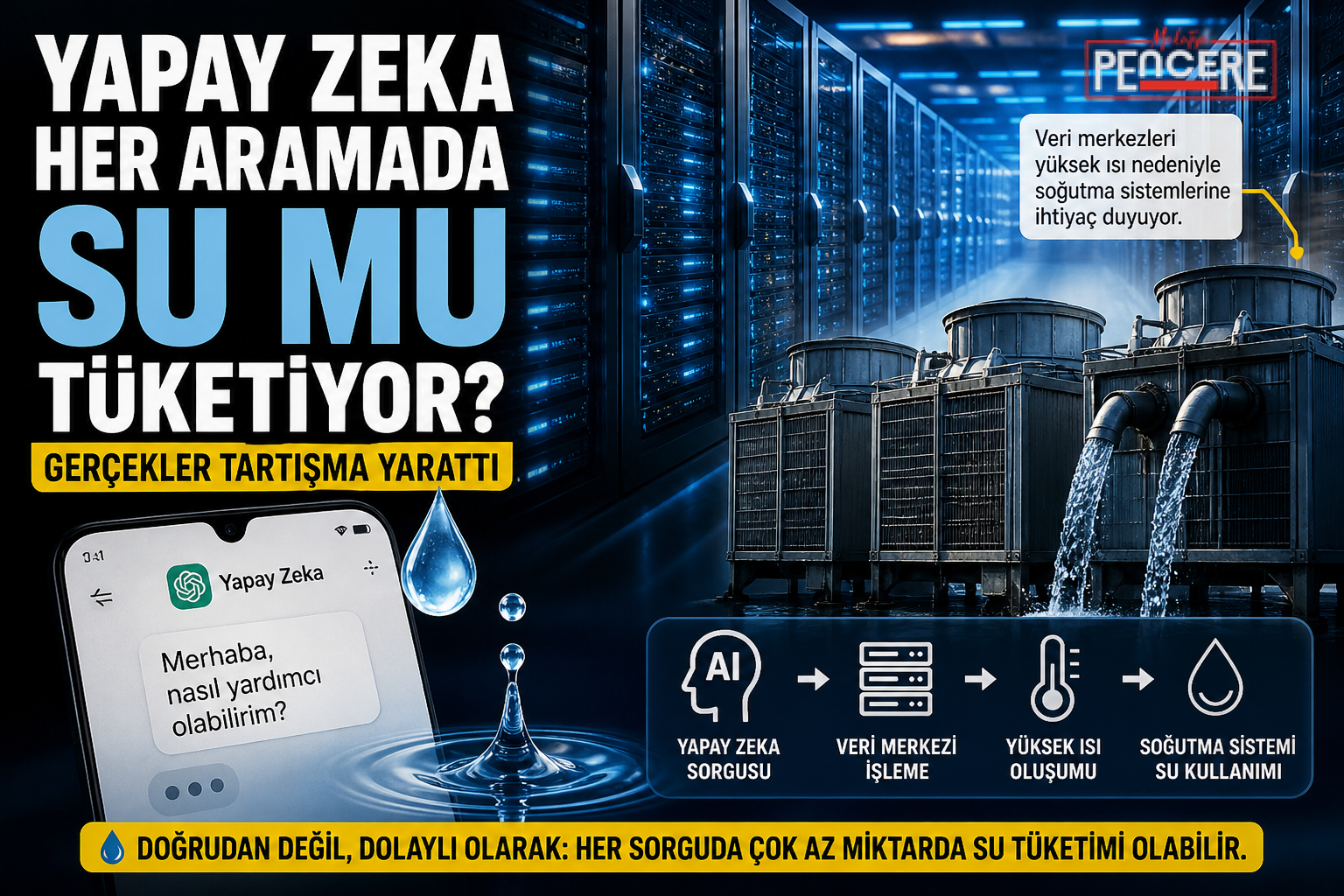 Son dönemde “yapay zeka her kullanımda su harcıyor” iddiası gündemde.