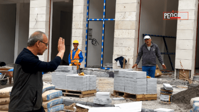 Malatya Valisi Seddar Yavuz, Fuzuli Caddesi’nde devam eden çalışmaları yerinde