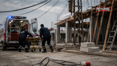 Akçadağ ilçesinde ev inşaatında çalışma yaptığı sırada elektrik akımına kapılan