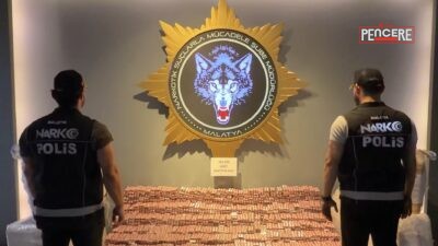 Malatya’da narkotik ekiplerince düzenlenen operasyonda 166 bin 376 adet sentetik