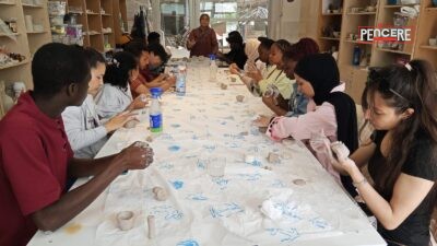 Malatya Büyükşehir Belediyesi Sanat ve Eğitim Merkezi’nde düzenlenen seramik workshopunda
