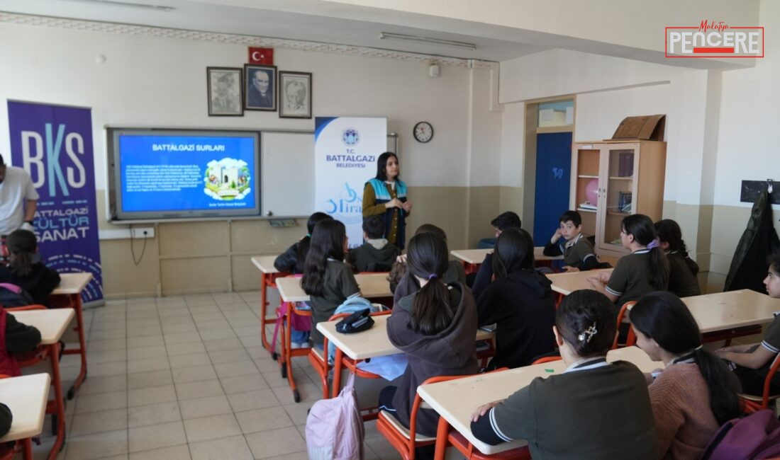 Battalgazi Belediyesi tarafından hayata geçirilen “Kültür Akademisi” projesi kapsamında öğrenciler,